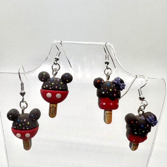 Mickey Earrings - Ice Cream Earrings - Popsicle Earrings - Summer Earrings - Picture 1 of 10
